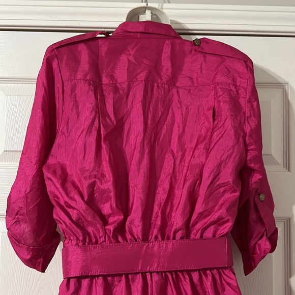 Sandy Sandy vintage pink jumpsuit with belt, size 8 - Picture 4 of 12